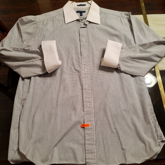 Burberry Shirts Burberry London Striped Button Down French Cuff Shirt Poshmark